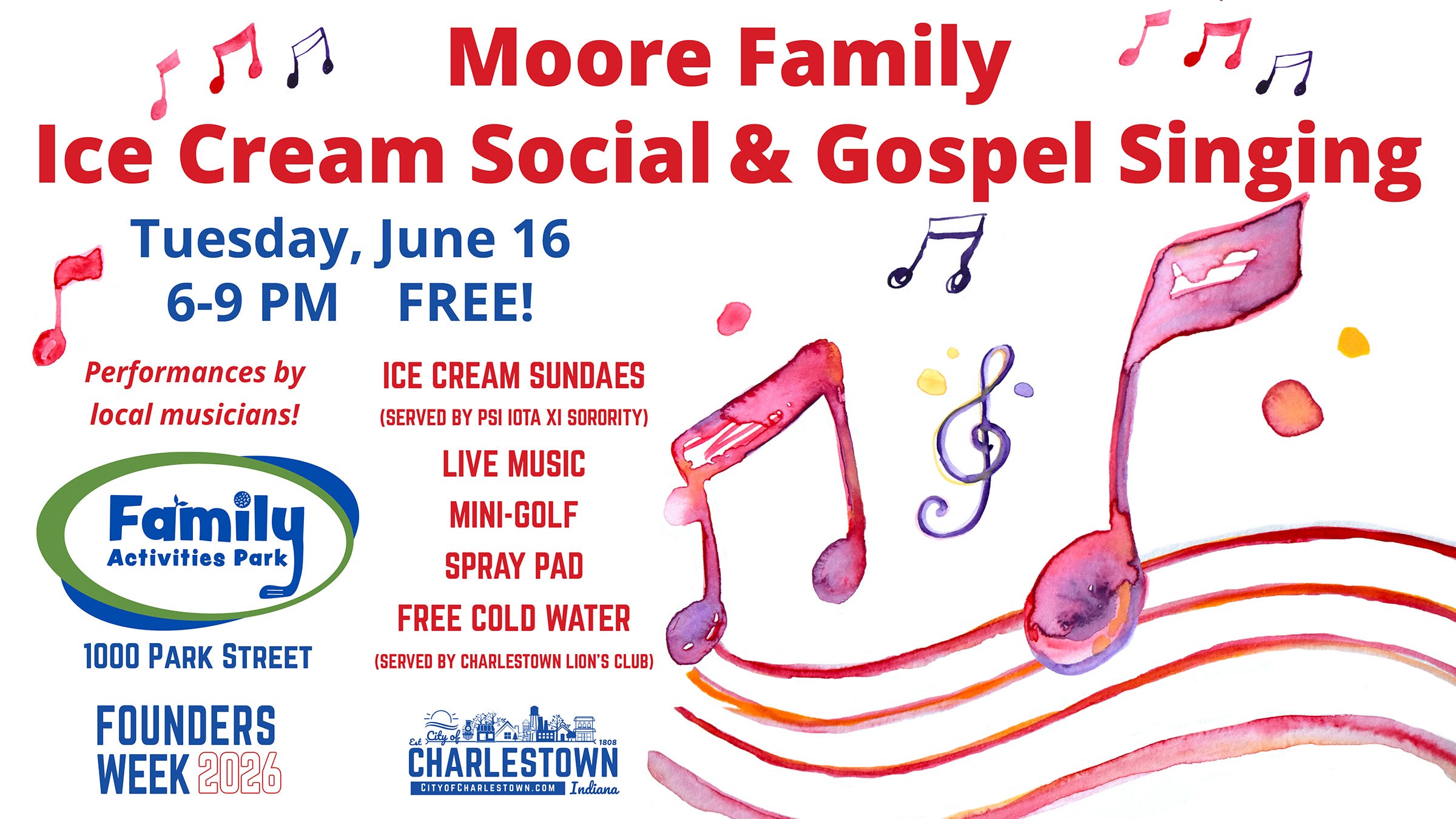 Moore Family Ice Cream Social & Gospel Singing