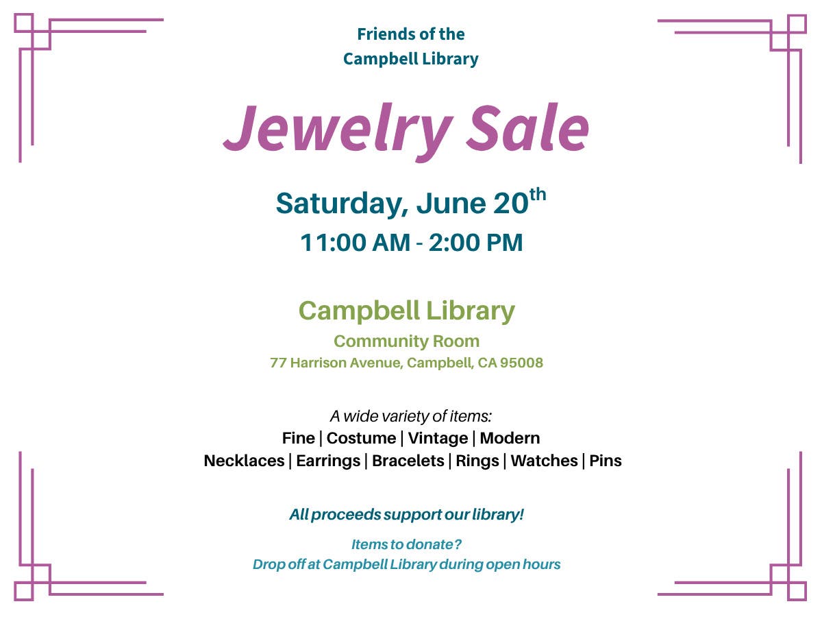 Friends of the Campbell Library Jewelry Sale