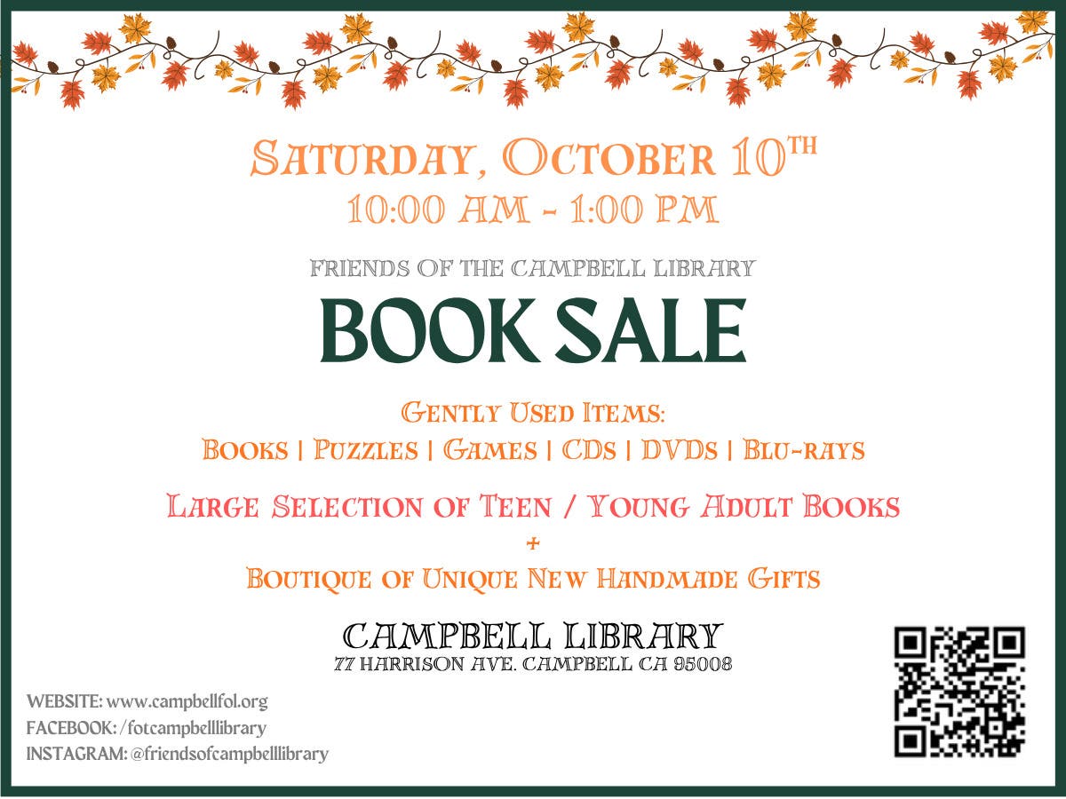 Friends Of The Campbell Library Book Sale