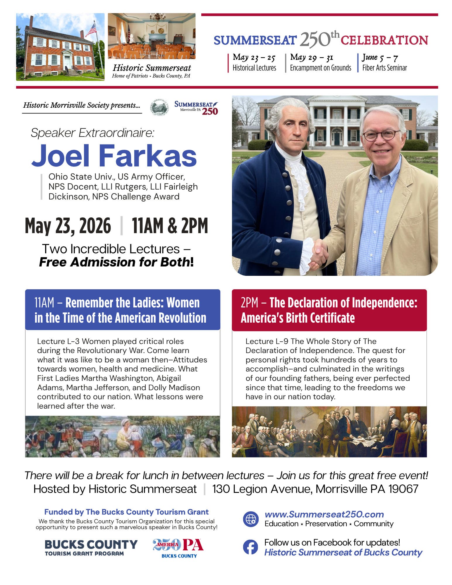 Joel Farkas, Historic Speaker