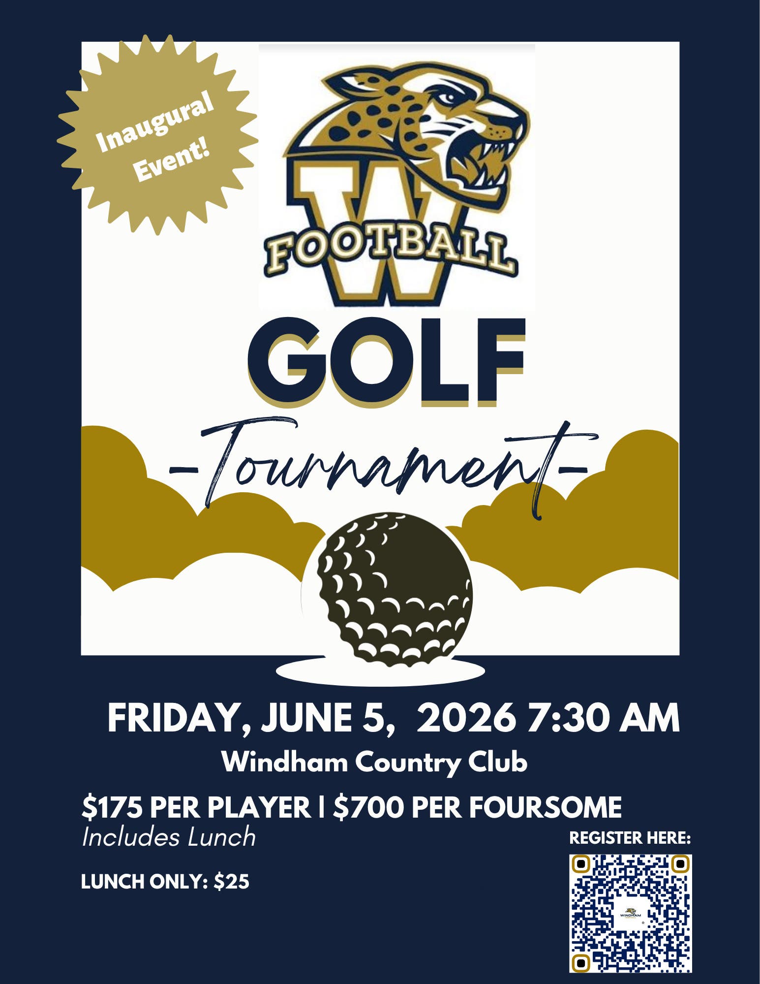 Windham HS Jaguar Football Golf Tournament