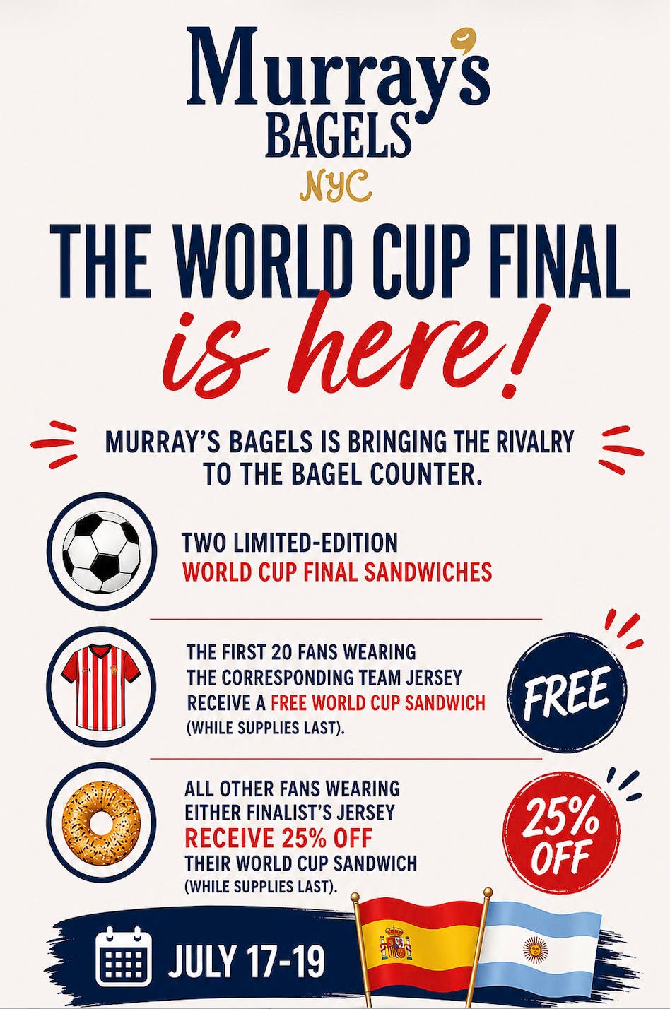 Murray's Bagels x World Cup