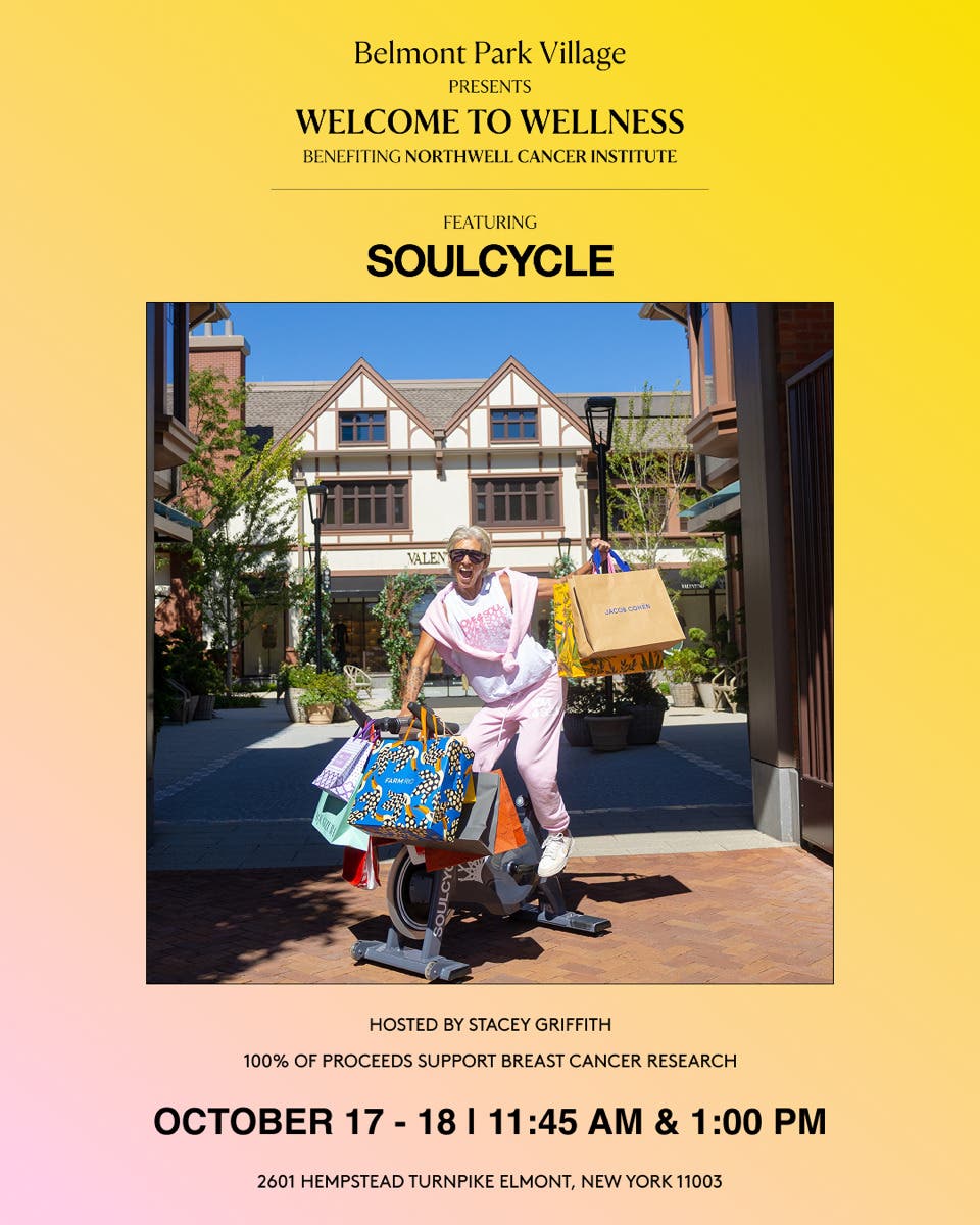 Belmont Park Village Presents Welcome to Wellness Featuring SoulCycle and Stacey Griffith Benefiting