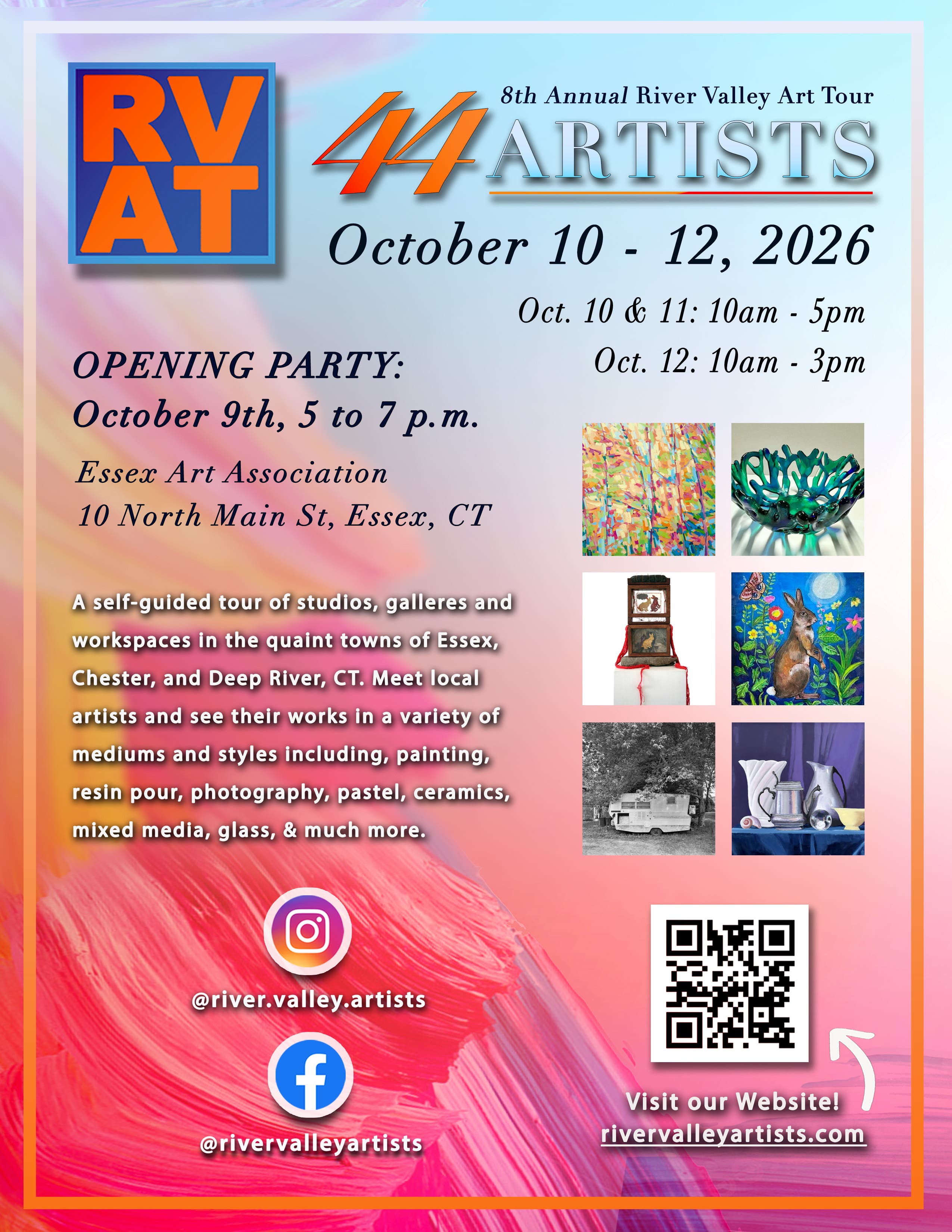 8th Annual River Valley Artists Tour - open studios Saturday-Monday