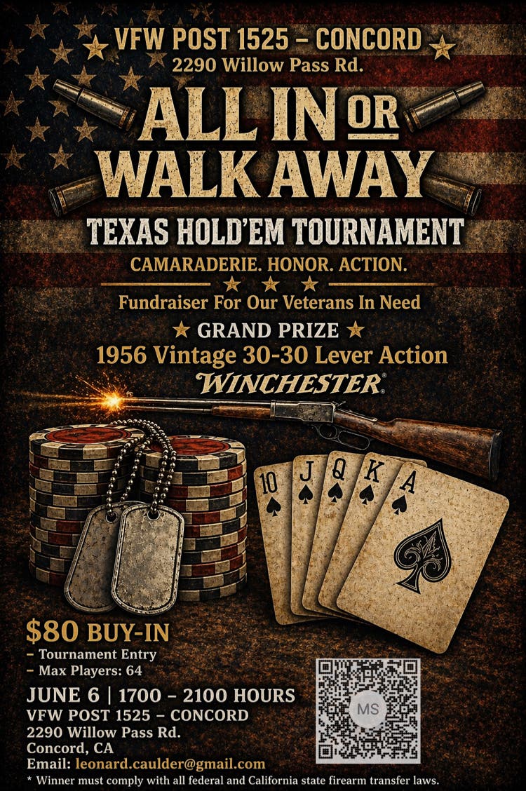 All In or Walk Away Texas Hold'em Tournament