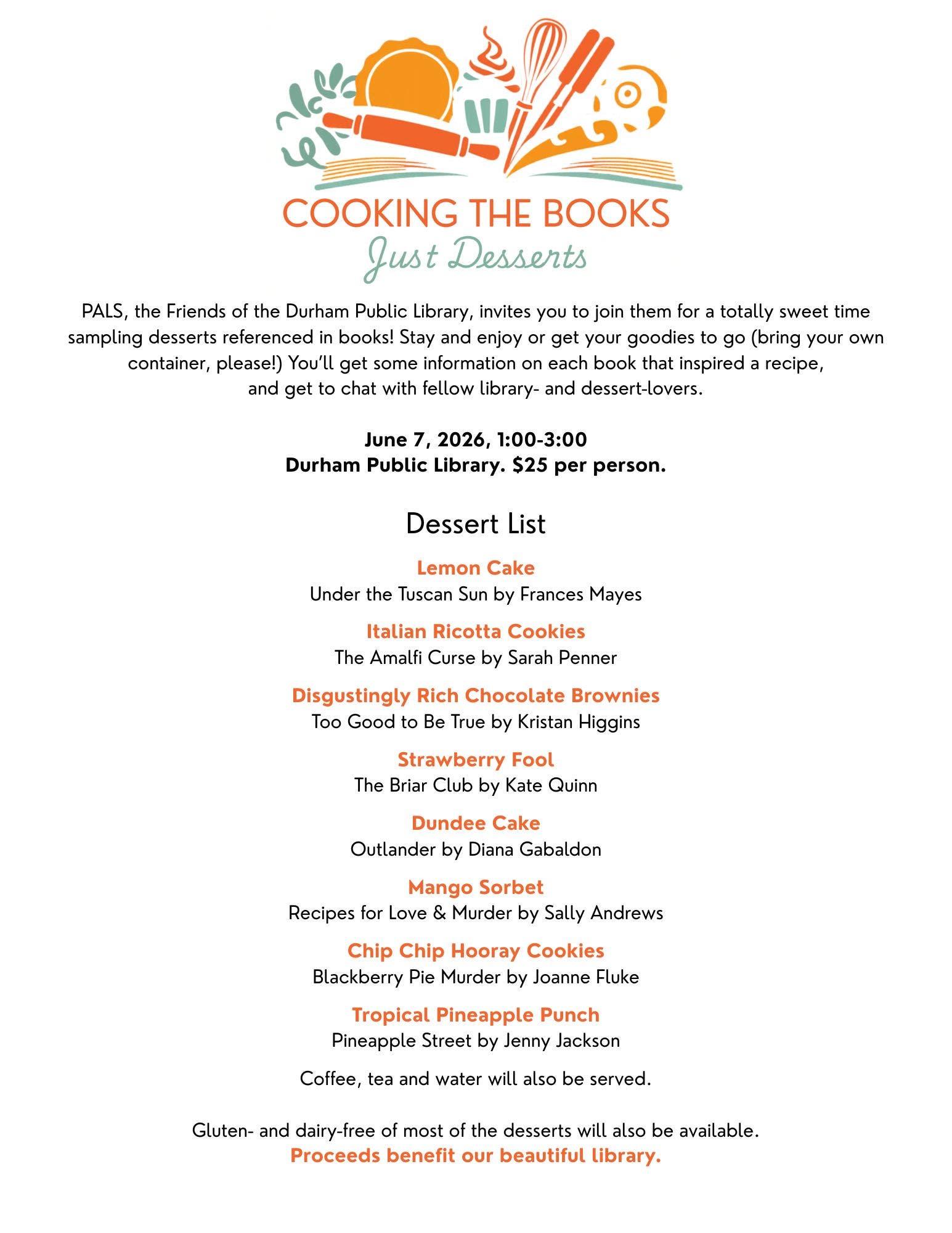 Cooking The Books: Just Desserts