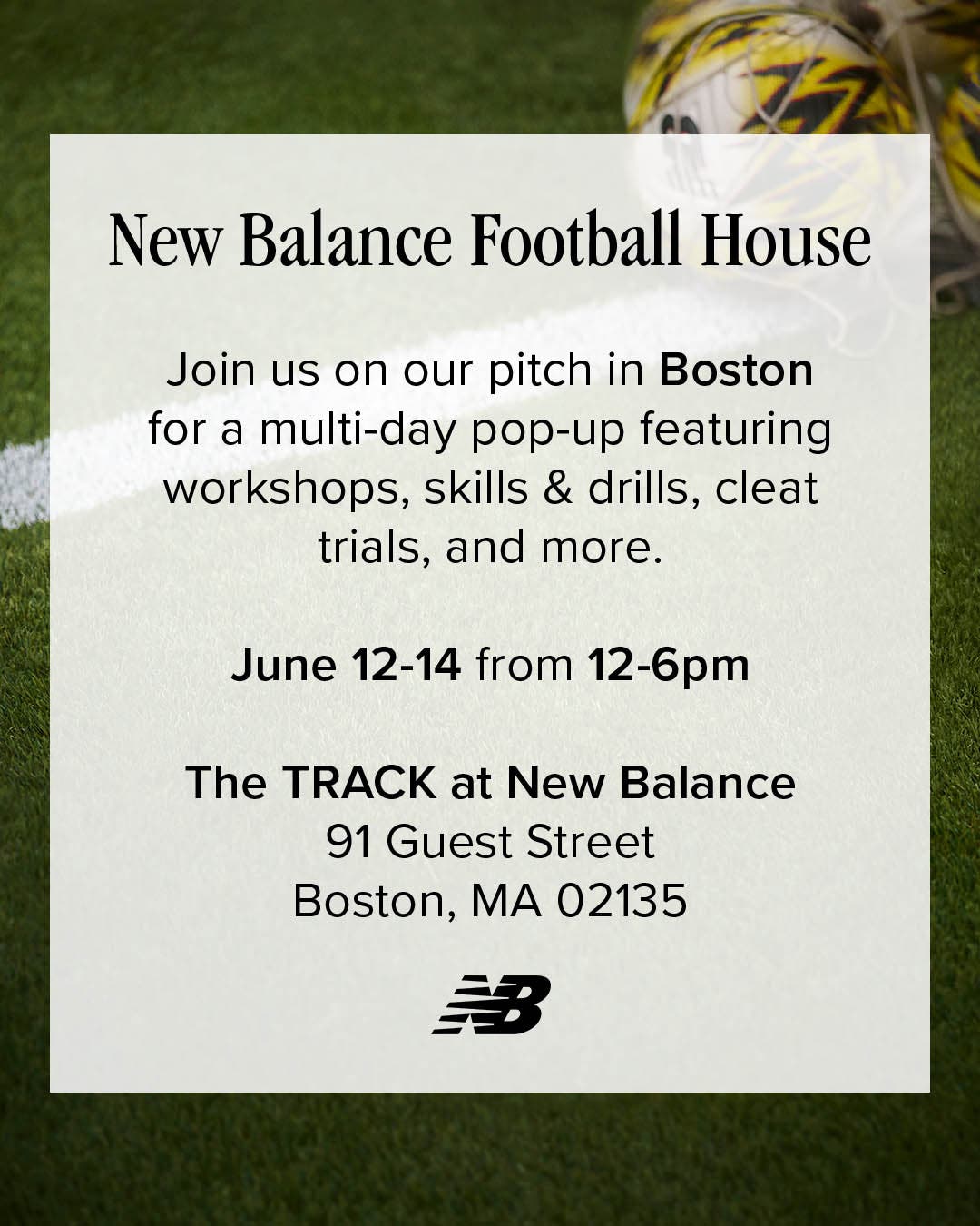 New Balance Football House: Boston Run Club, Community Programmes & Tournament Weekend
