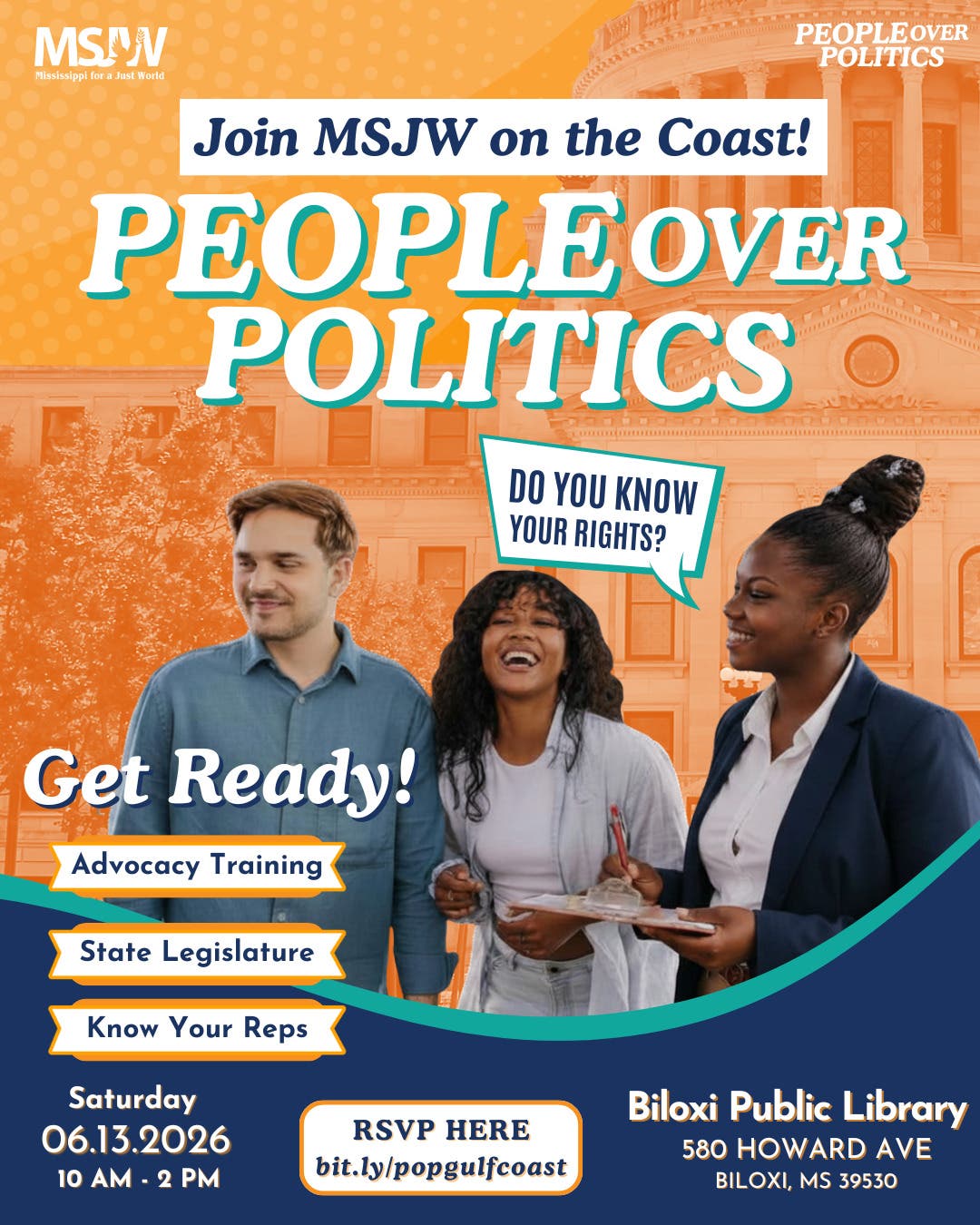 MSJW Presents People Over Politics - Biloxi!