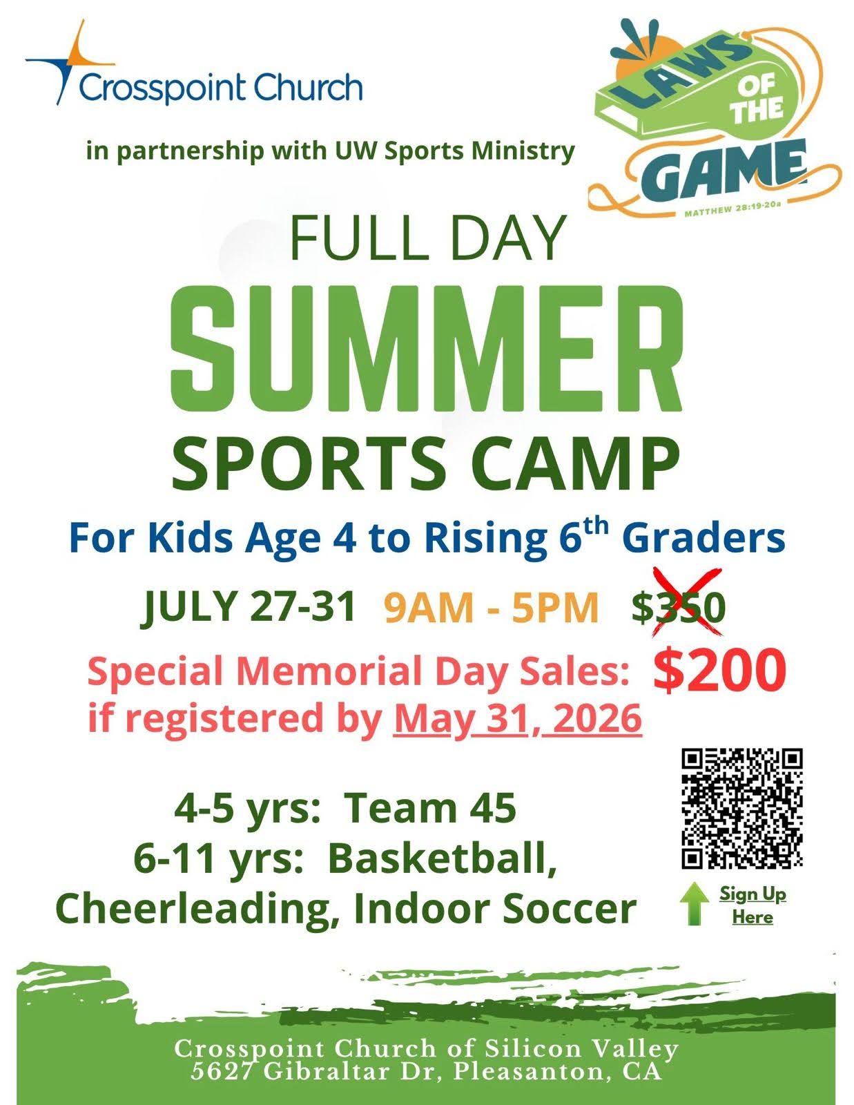 Full Day Summer Sports Camp