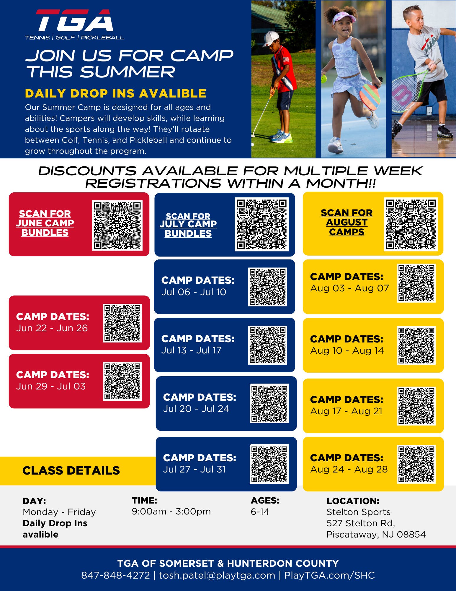 TGA Summer Sports Camp