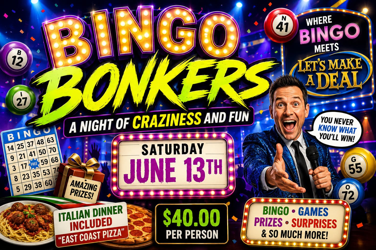 Bingo Bonkers Game Nigjht