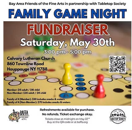 Family Game Night Fundraiser