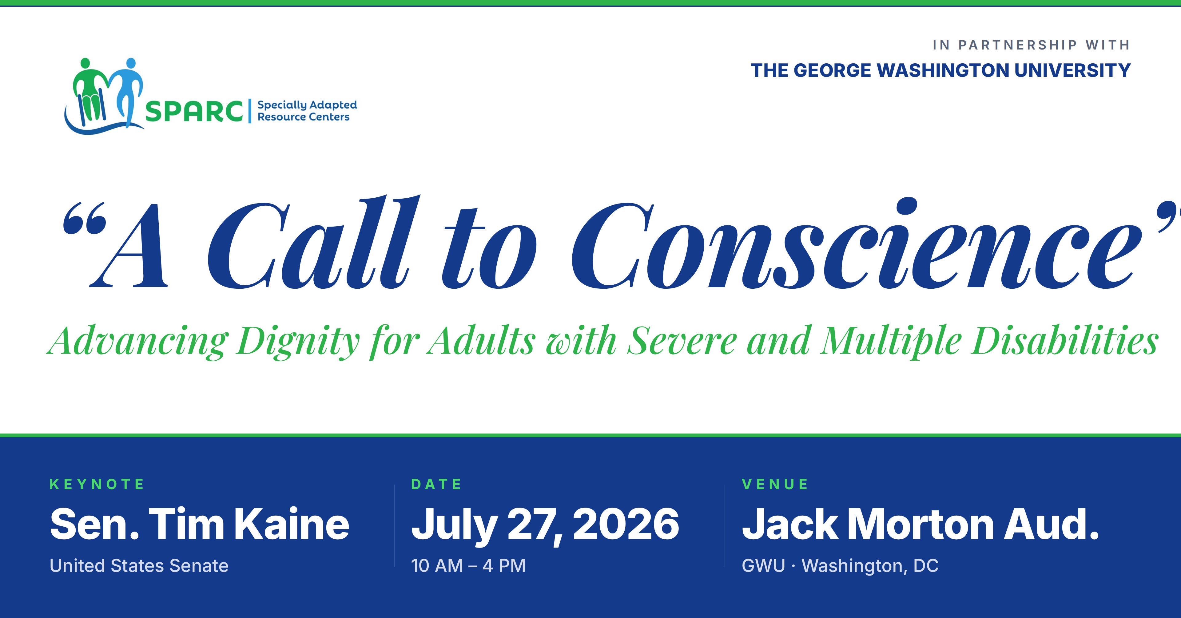 "A Call to Conscience" — Regional Summit on Adult Disability Services