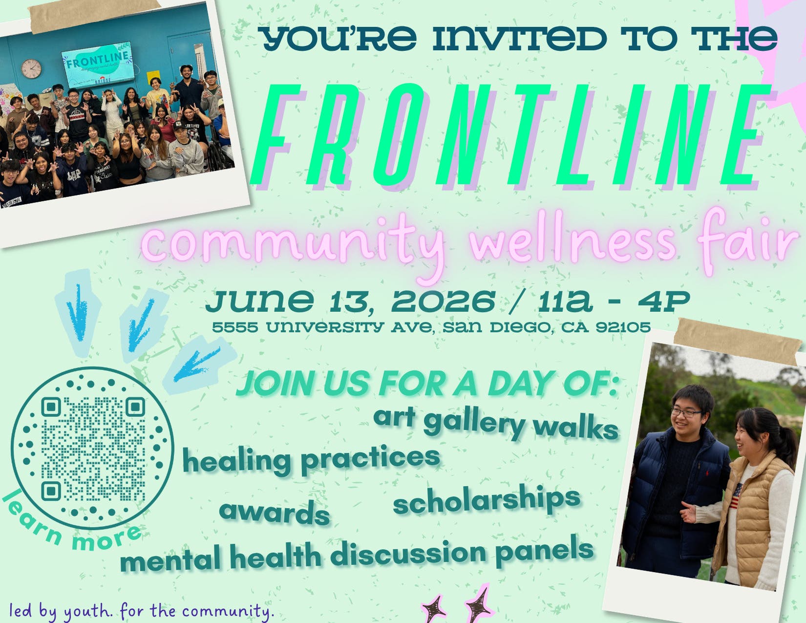 FRONTLINE Community Wellness Fair: A Youth-Led Celebration