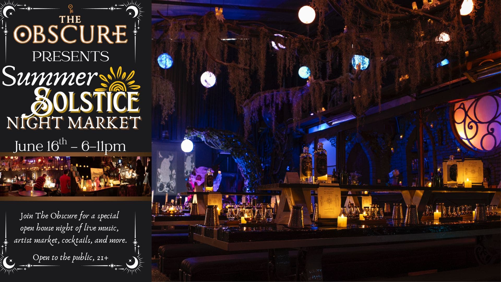 Obscure Distillery Presents: Summer Solstice Night Market
