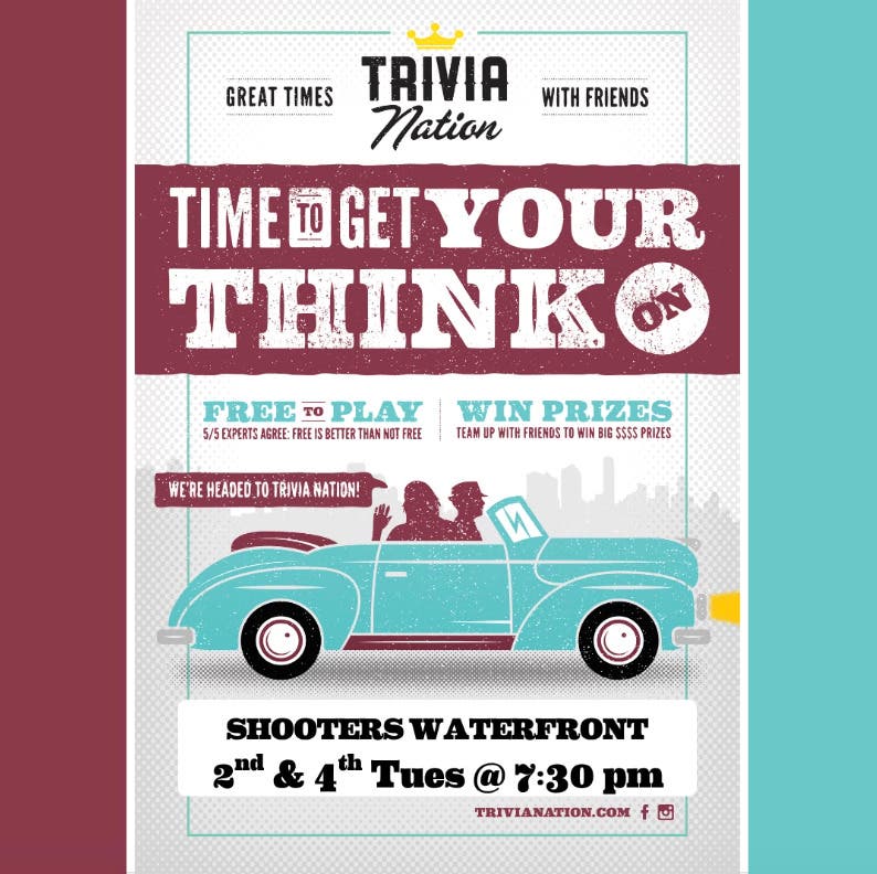 Trivia Night at Shooters Waterfront