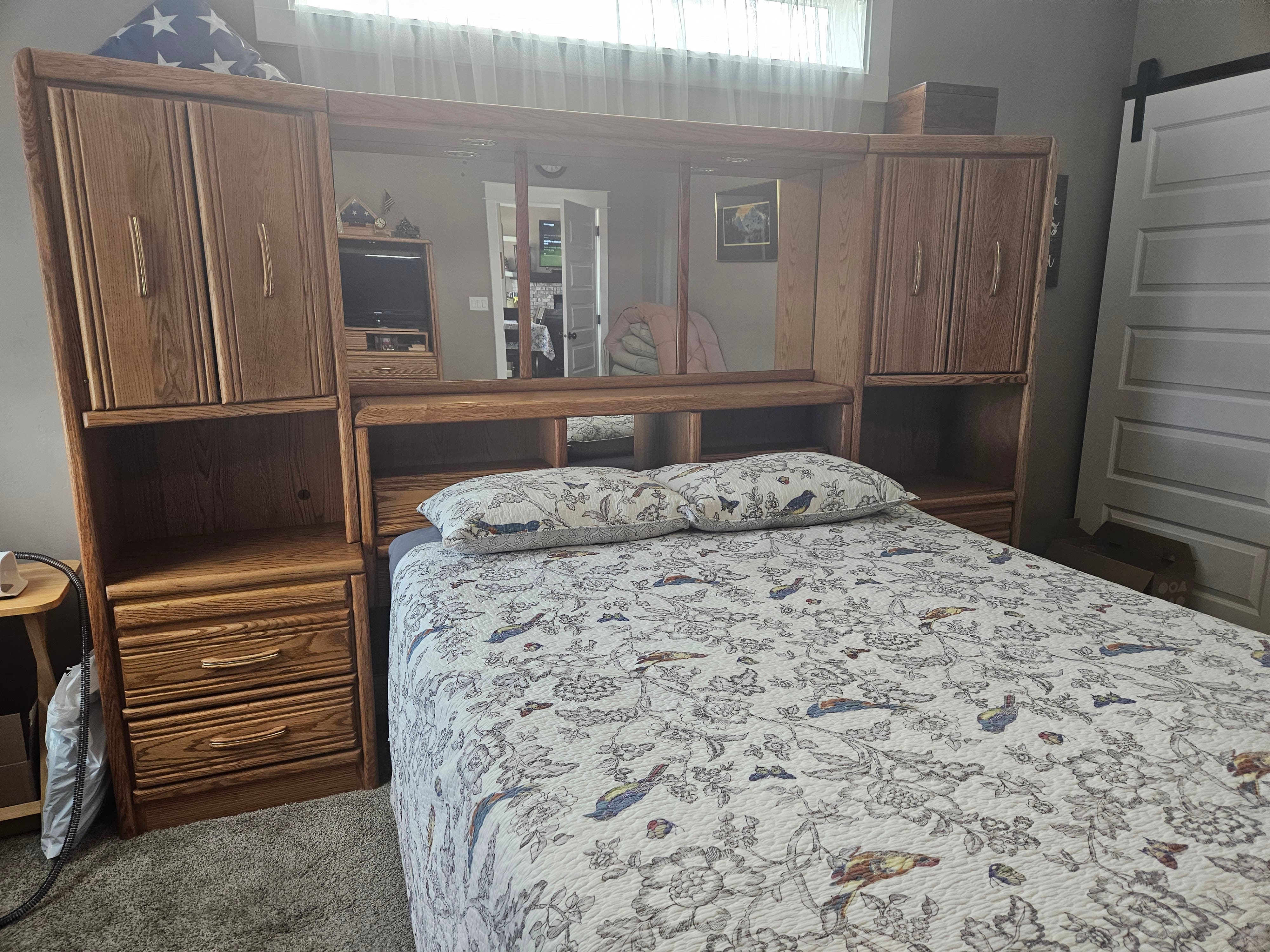 Queen Solid Oak Headboard