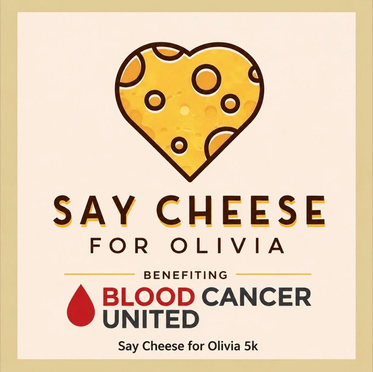 Say Cheese for Olivia 5K for Blood Cancer United 