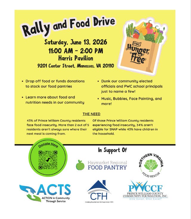 PWC Hunger-Free Rally and Food Drive