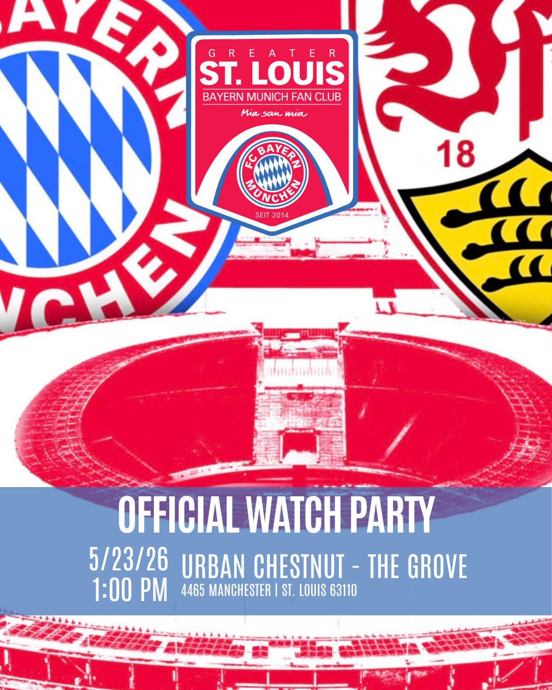 Bayern Munich Watch Party - DFB Final - Bayern vs. Stuttgart