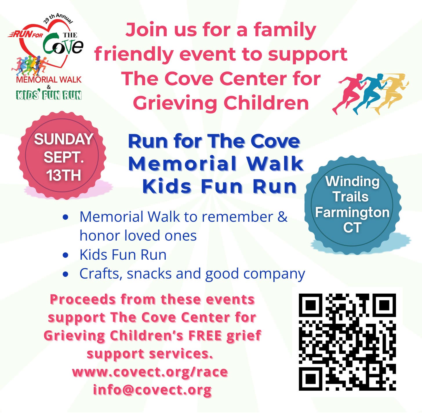 Run For The Cove Memorial Walk & Kids' Fun Run