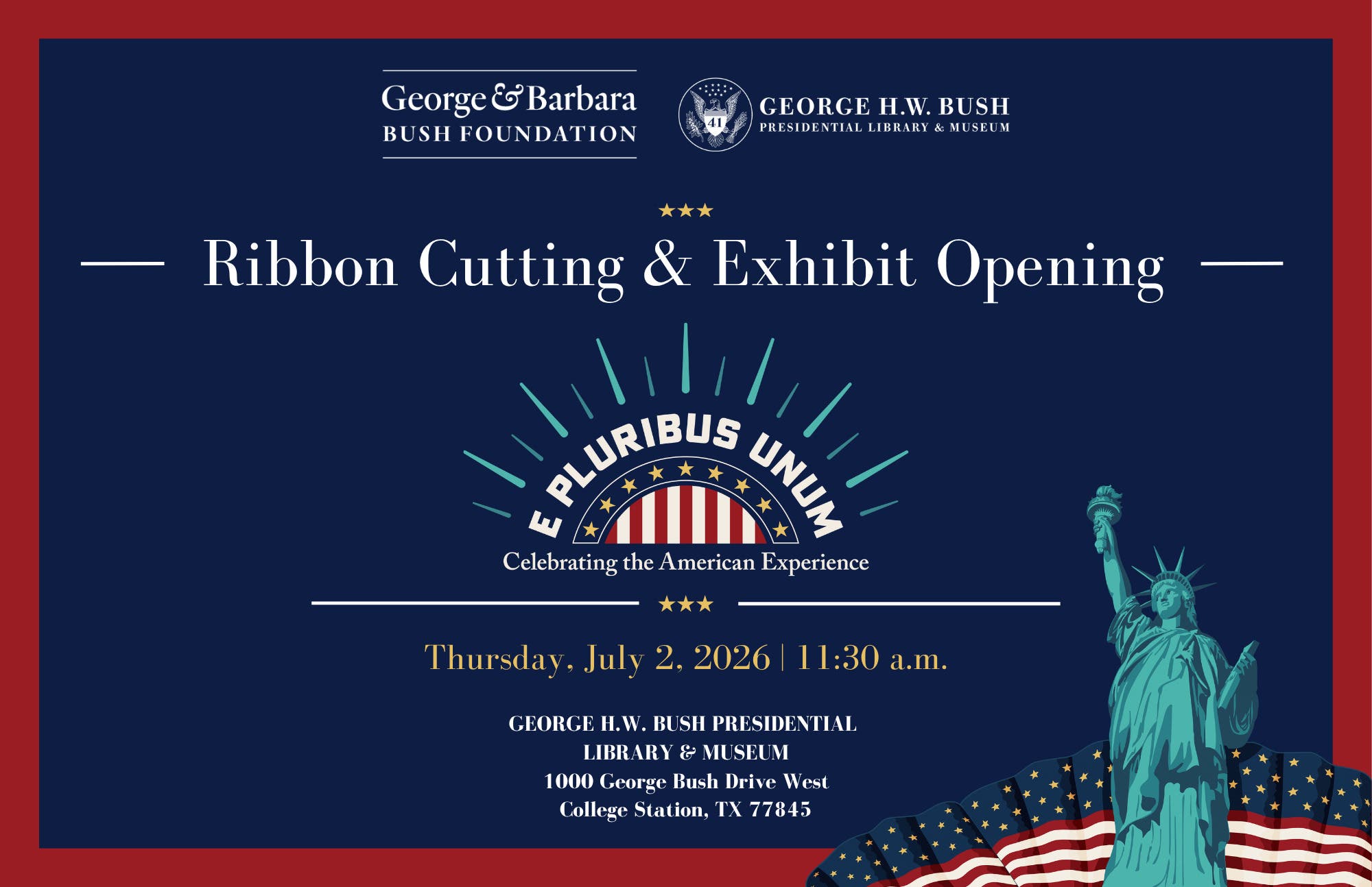Ribbon Cutting Celebration for Opening of “E Pluribus Unum: Celebrating the American Experience”