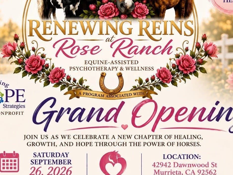 Renewing Reins at Rose Ranch: Equine Assisted Therapy Grand Opening