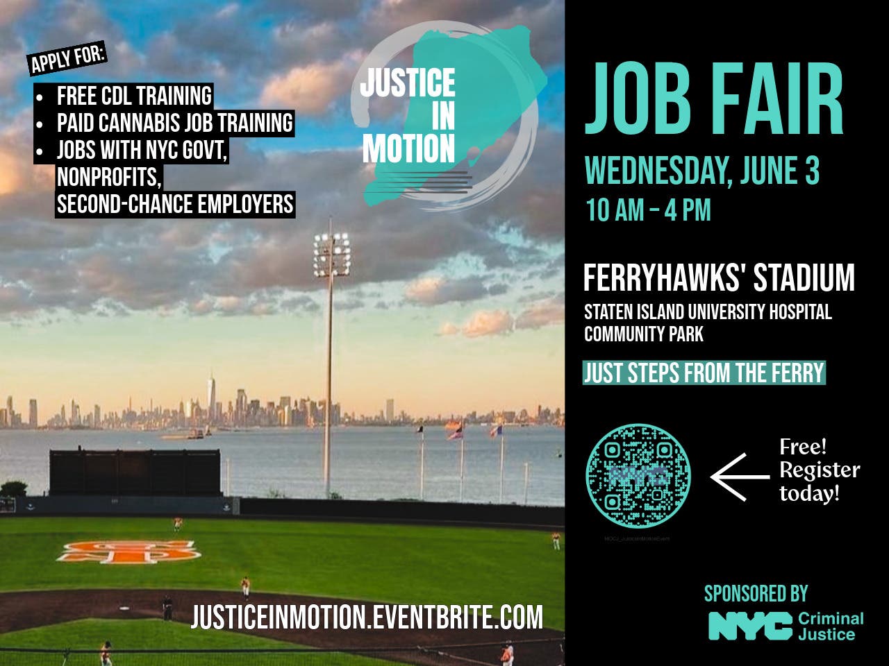 A new career awaits! Join us at Justice in Motion, an innovative job fair and symposium