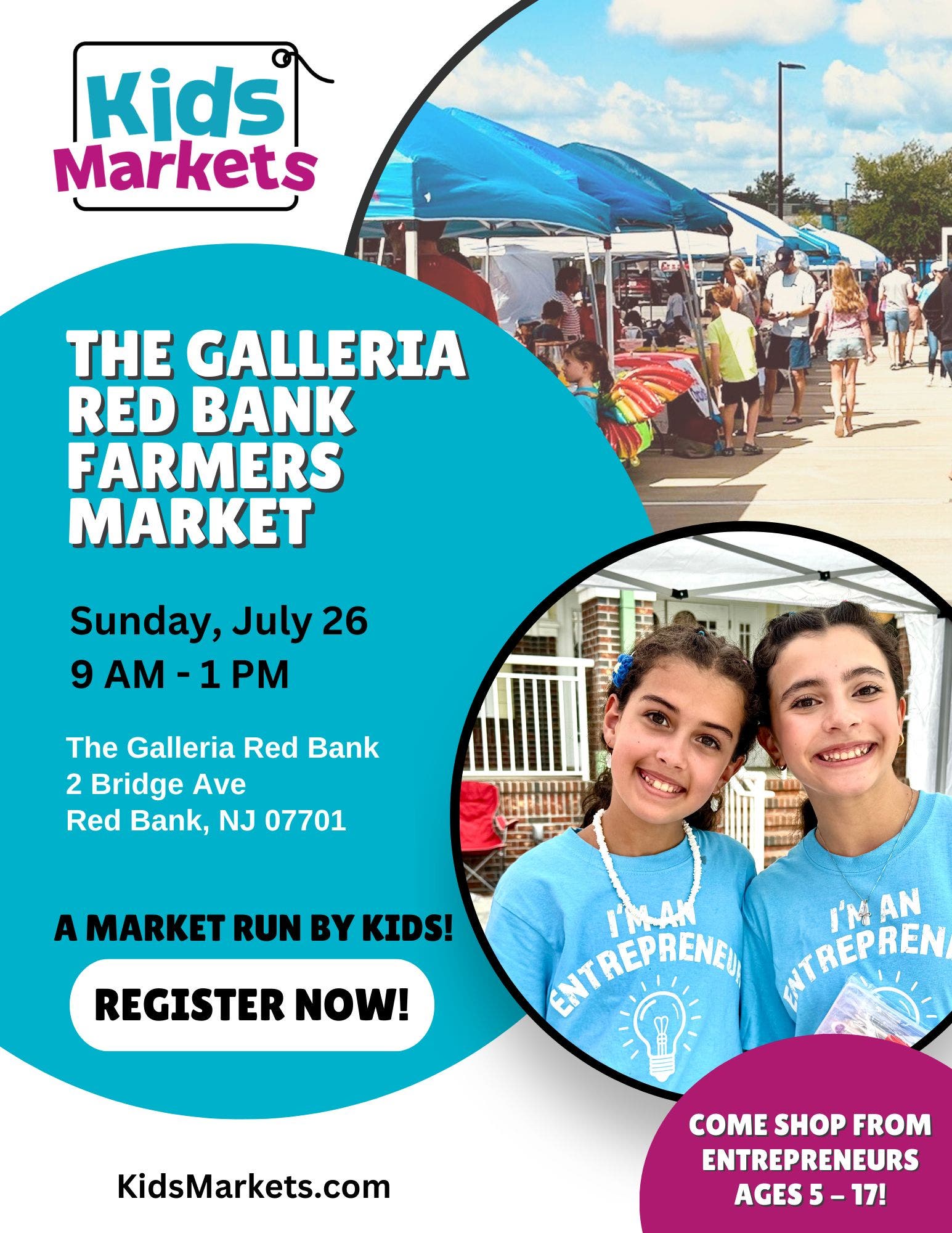 Kids Markets at the Galleria Red Bank Farmers Market