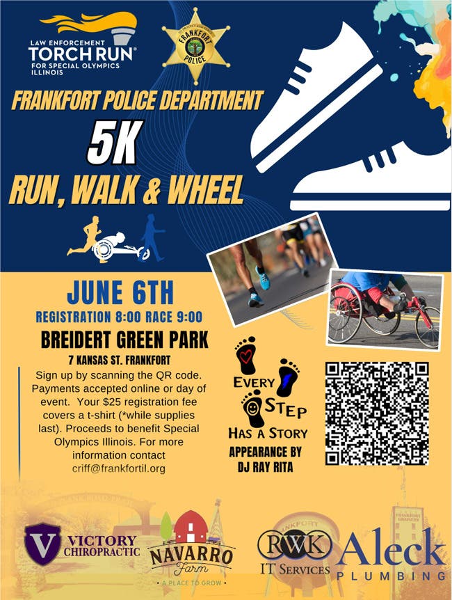 Frankfort Police Department 5K Run, Walk & Wheel