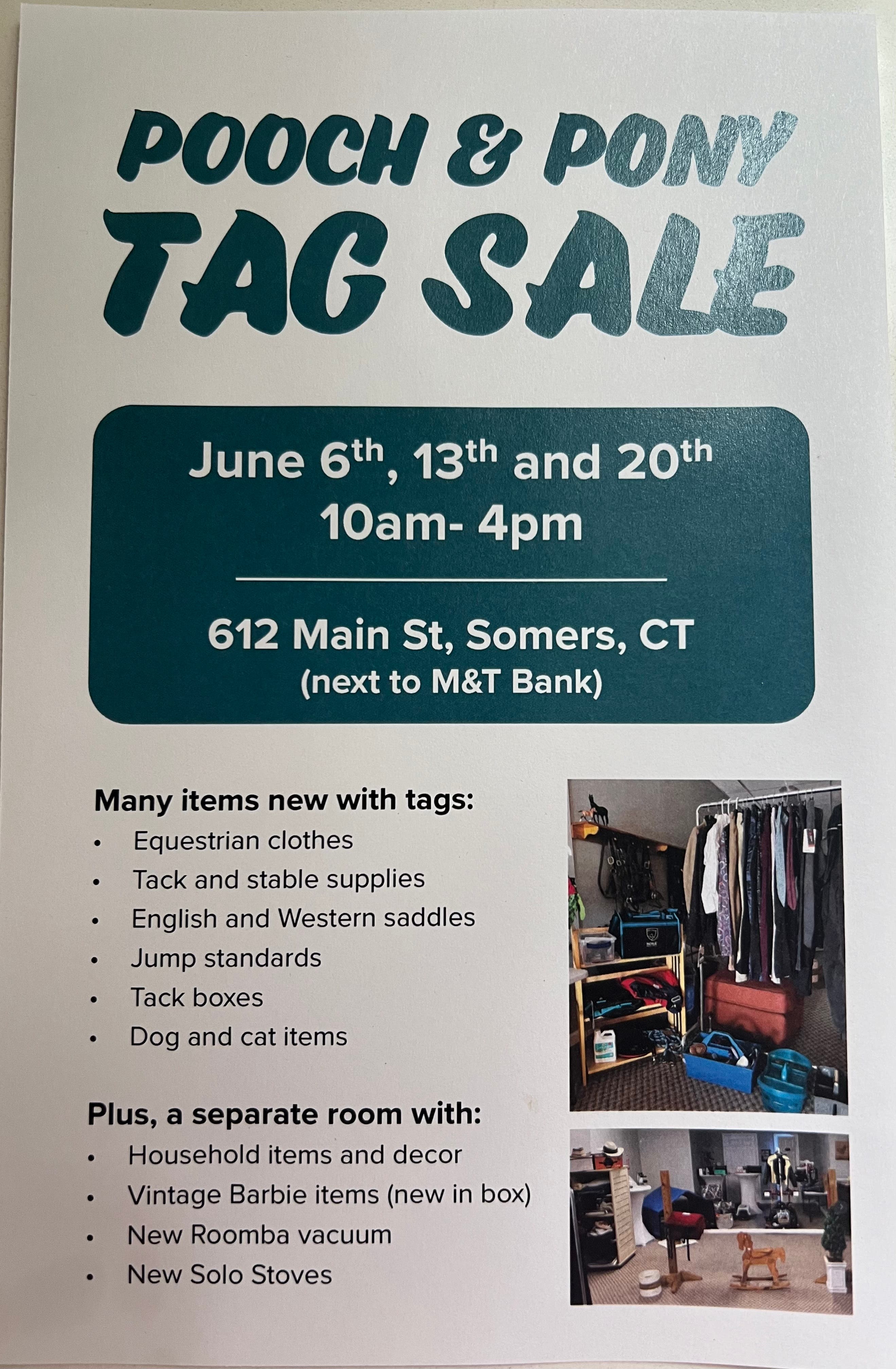 Pooch & Pony Tag Sale
