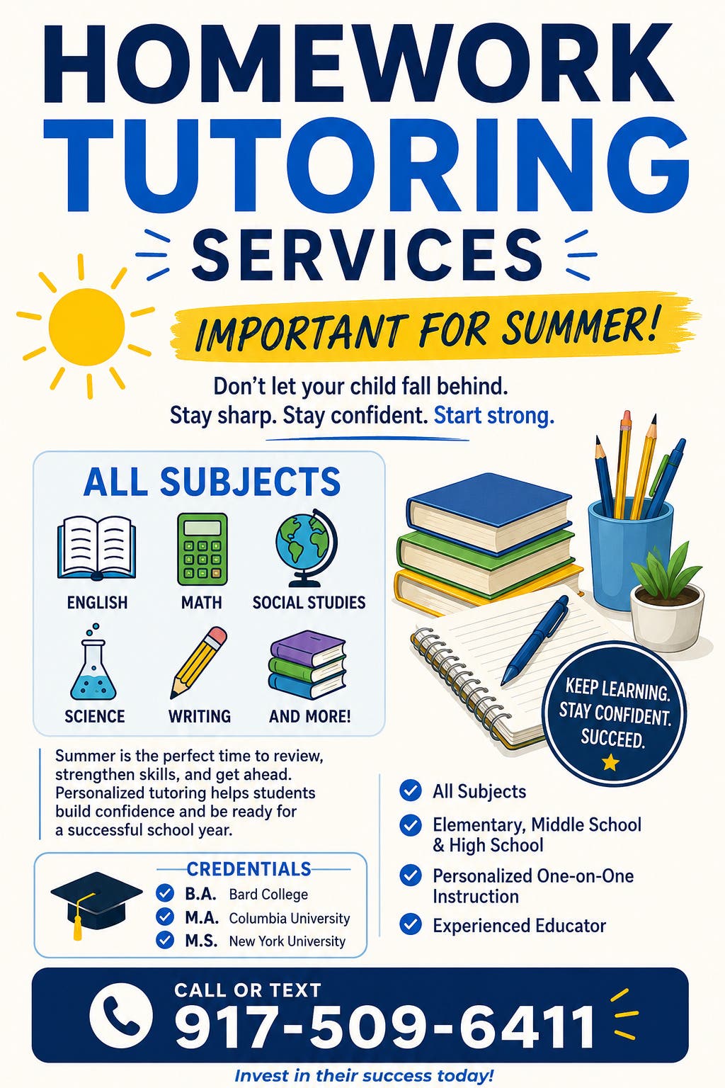 Homework Help Tutoring Services
