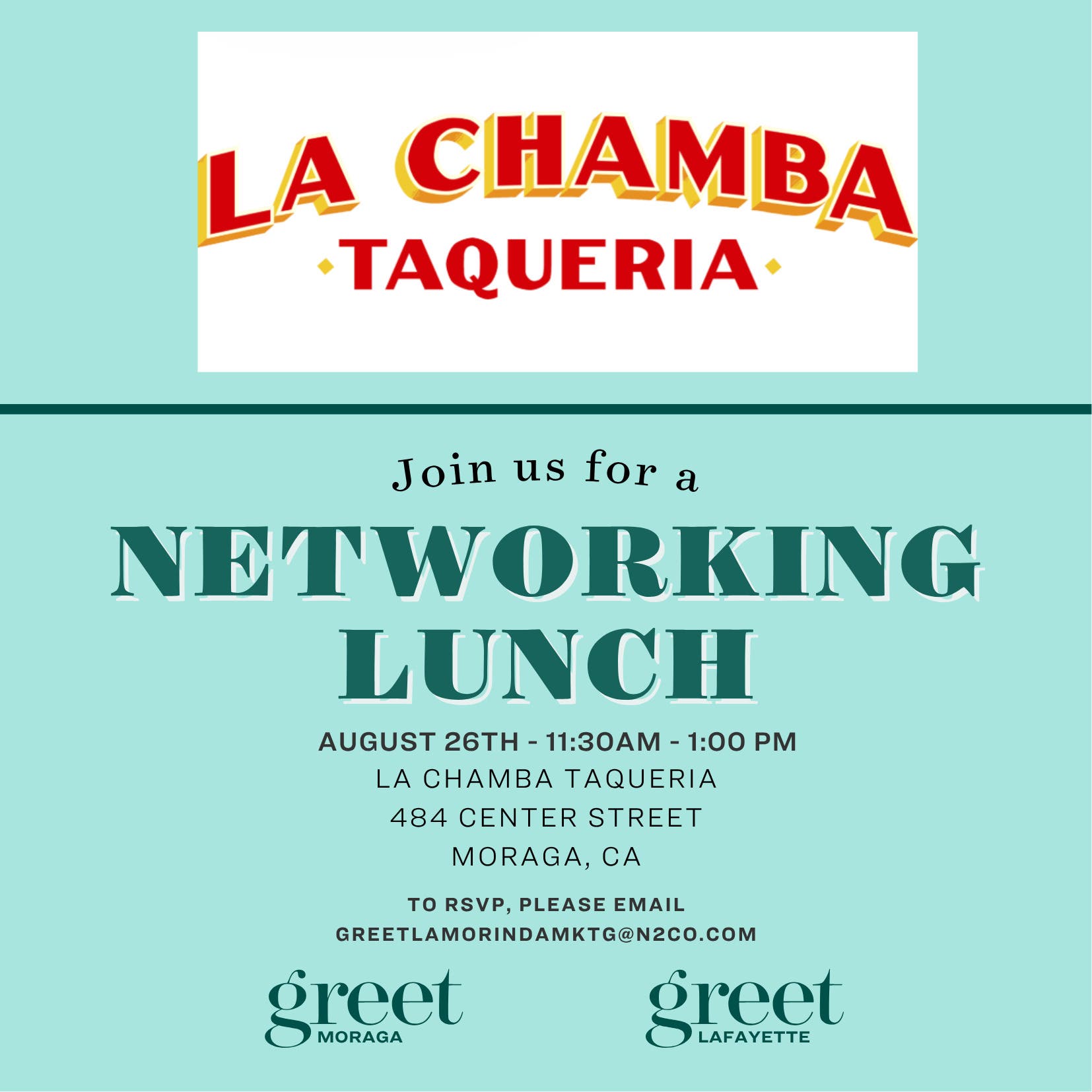 Greet August Networking Lunch