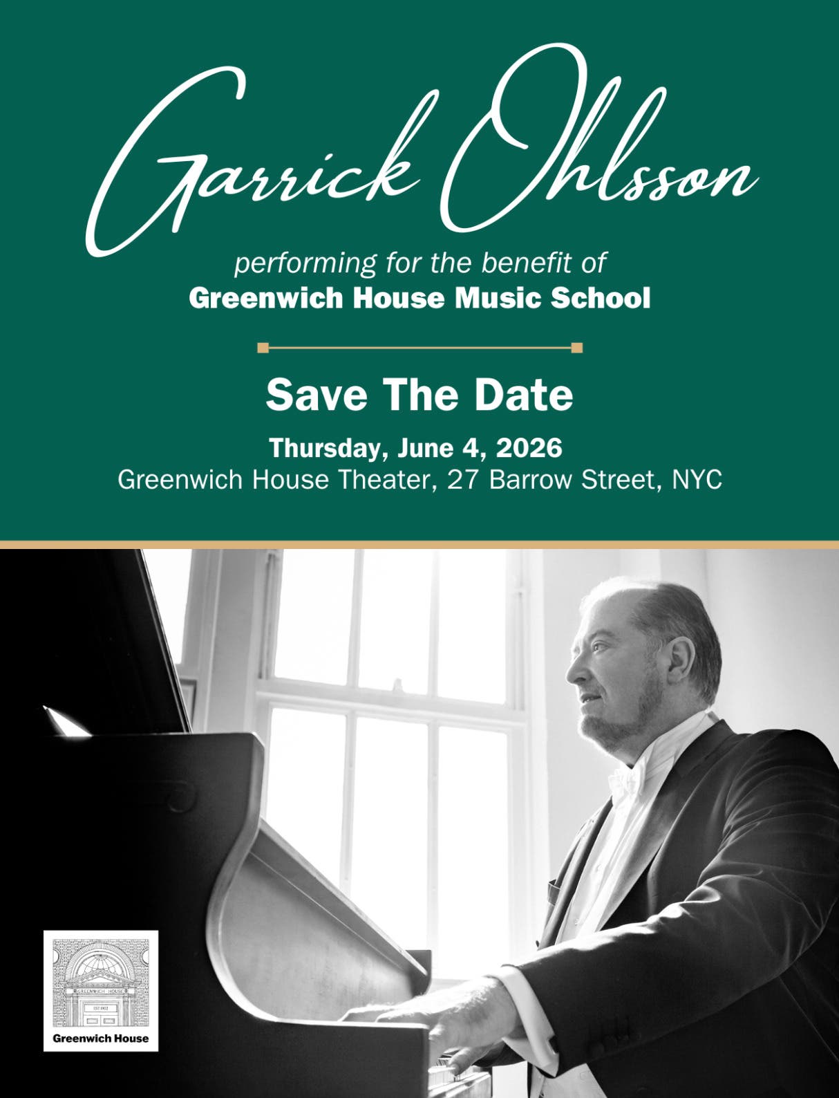 GHMS Benefit Concert with Garrick Ohlsson