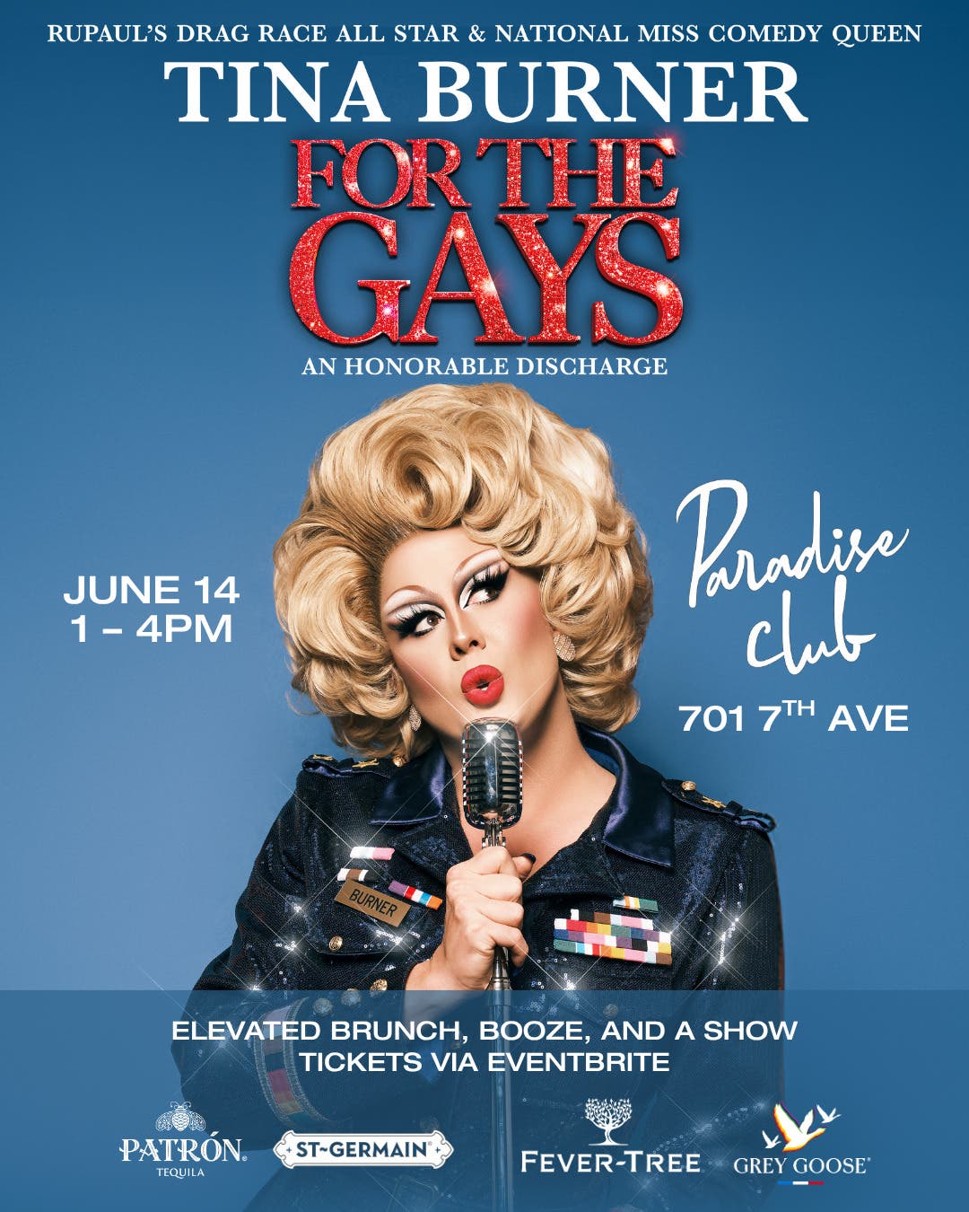 Pride Brunch Party Featuring Tina Burner of RuPaul's Drag Race