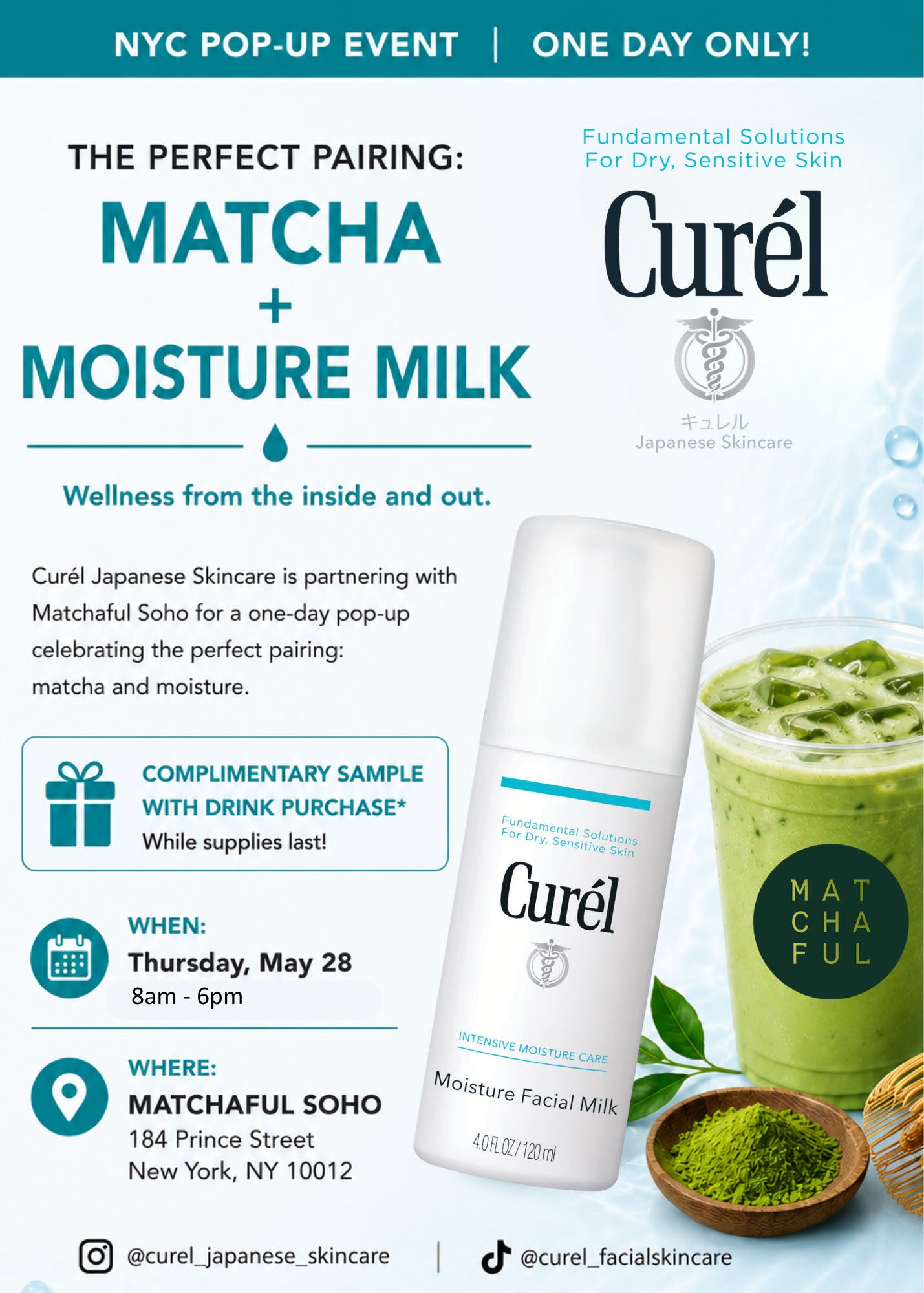 Curél Japanese Skincare X Matchaful Soho Pop-Up