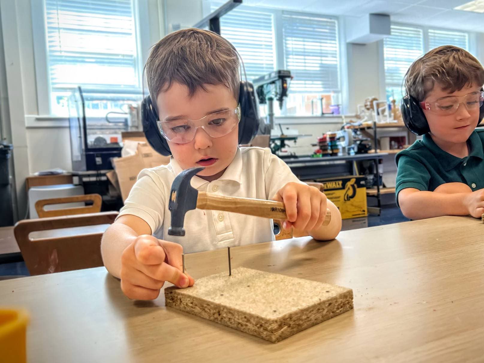 Students Working in Maker Space