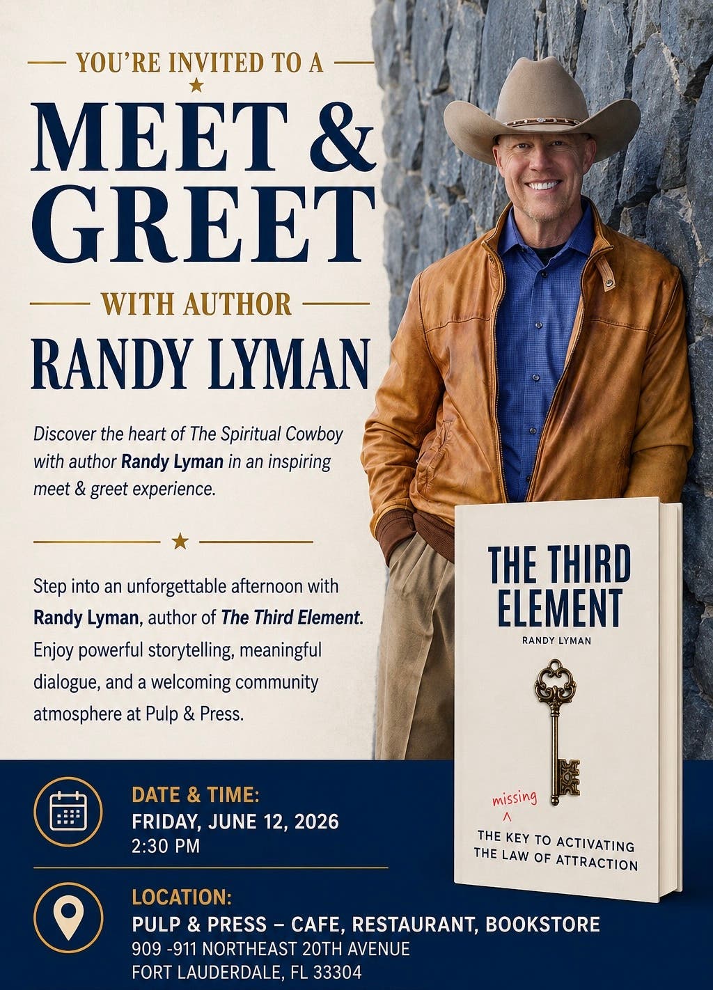 Meet & Greet with Author Randy Lyman - The Spiritual Cowboy