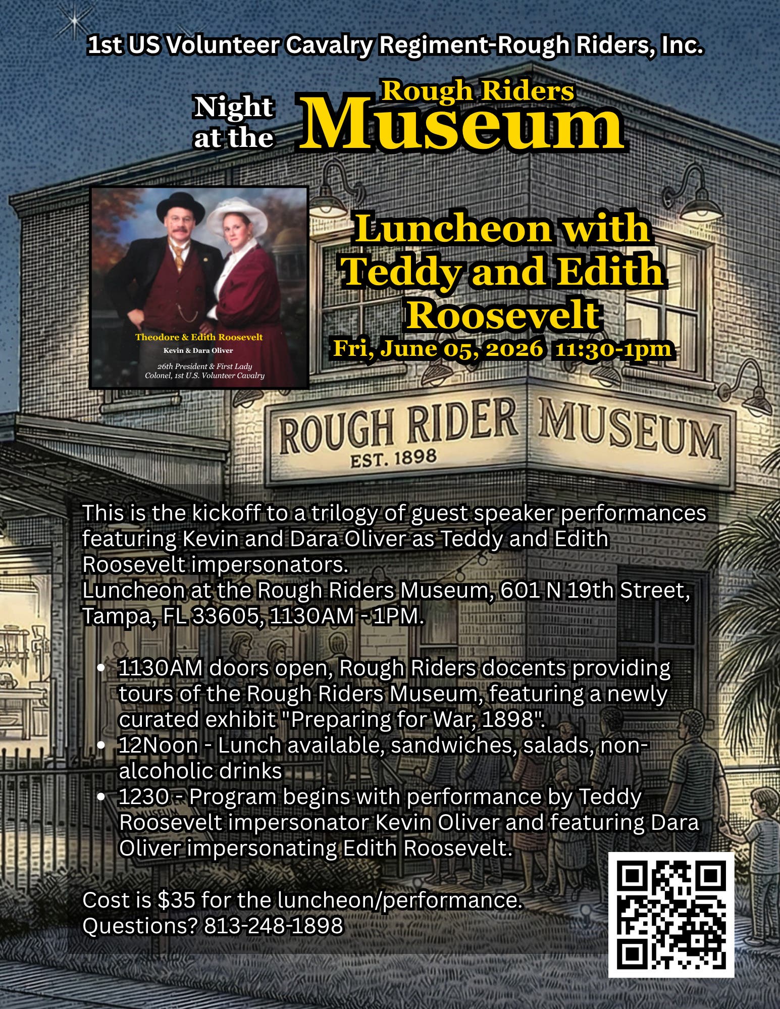 Luncheon with Teddy and Edith Roosevelt