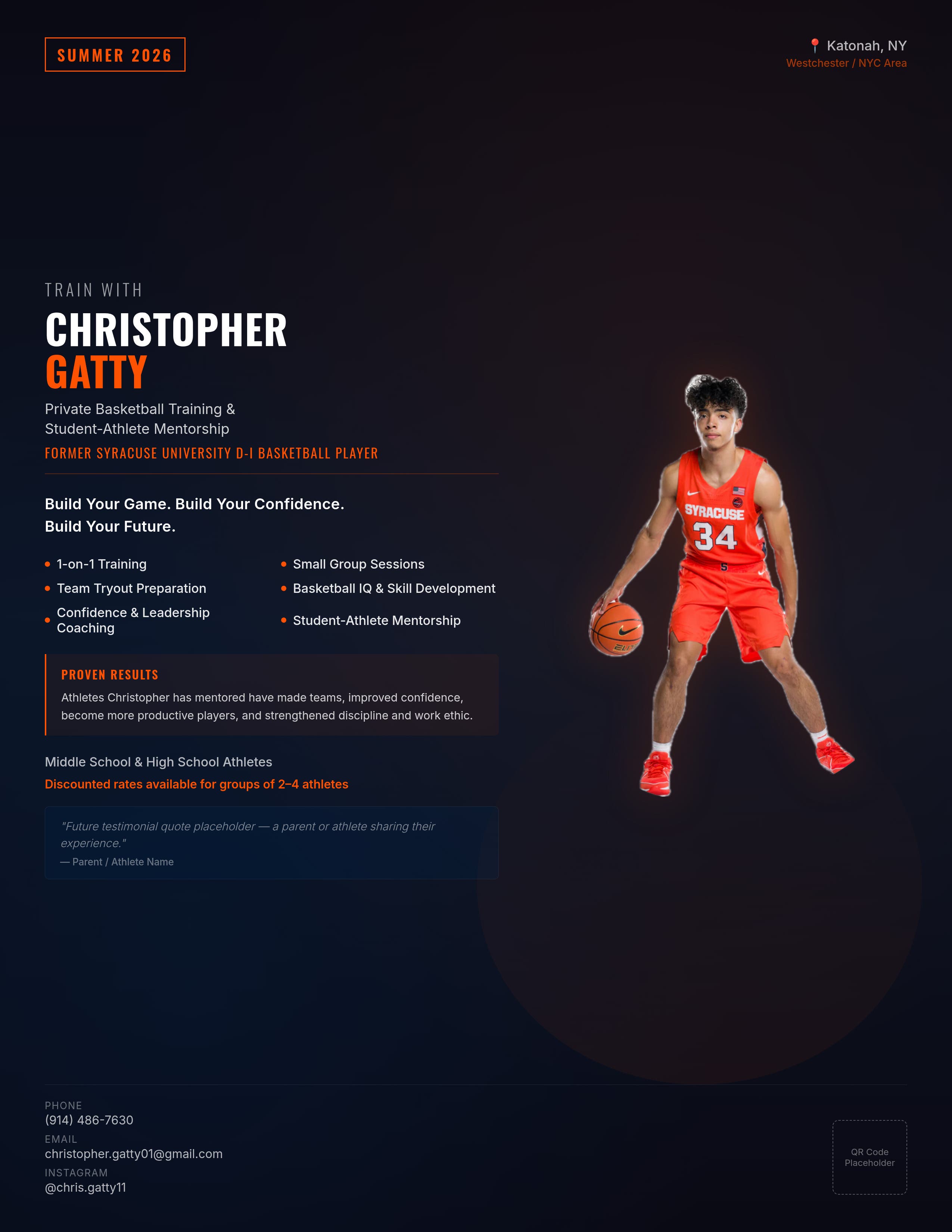 Christopher Gatty Summer Basketball Training & Mentorship