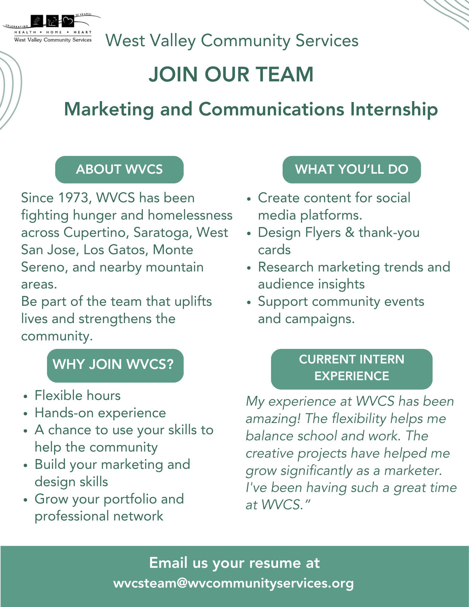 Now hiring: Marketing & Communications Intern 🌟