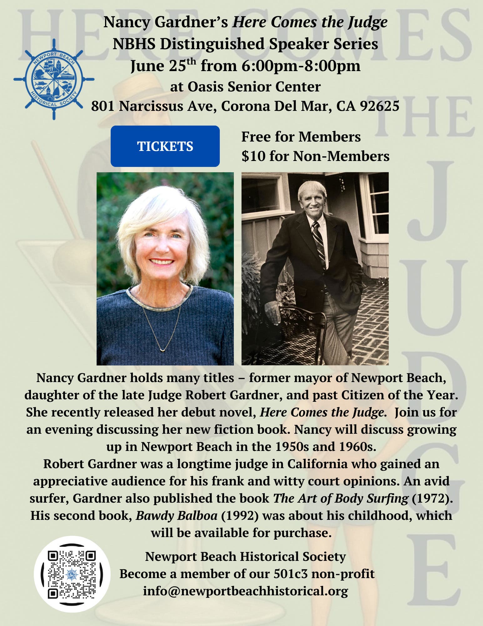 Nancy Gardner Distinguished Speaker