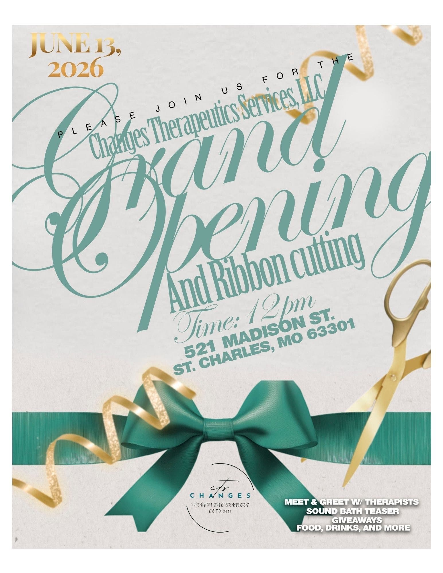 Changes Therapeutic Services Announces Grand Opening of New St. Charles Location