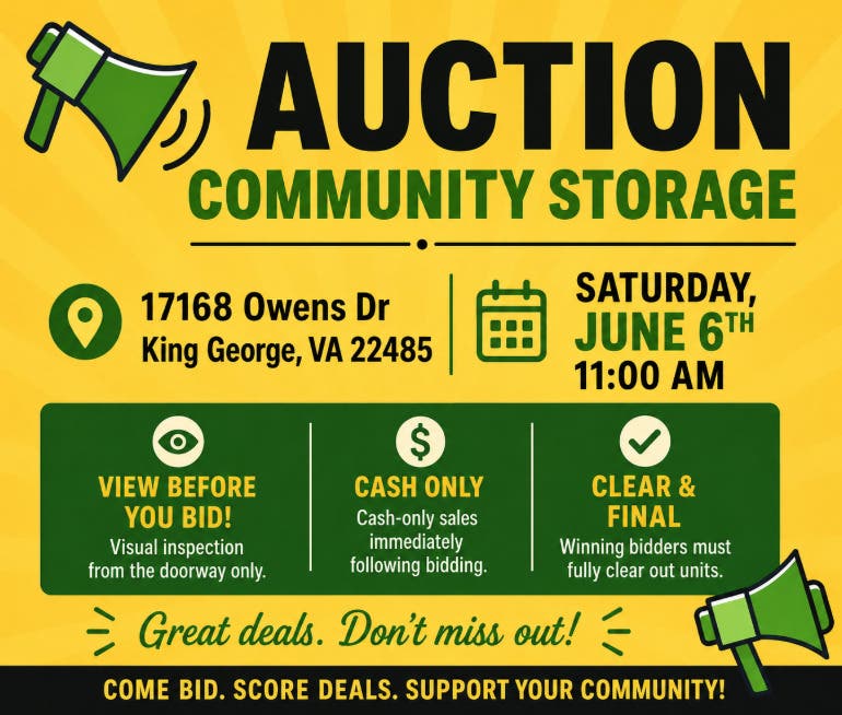 Auction Community Storage