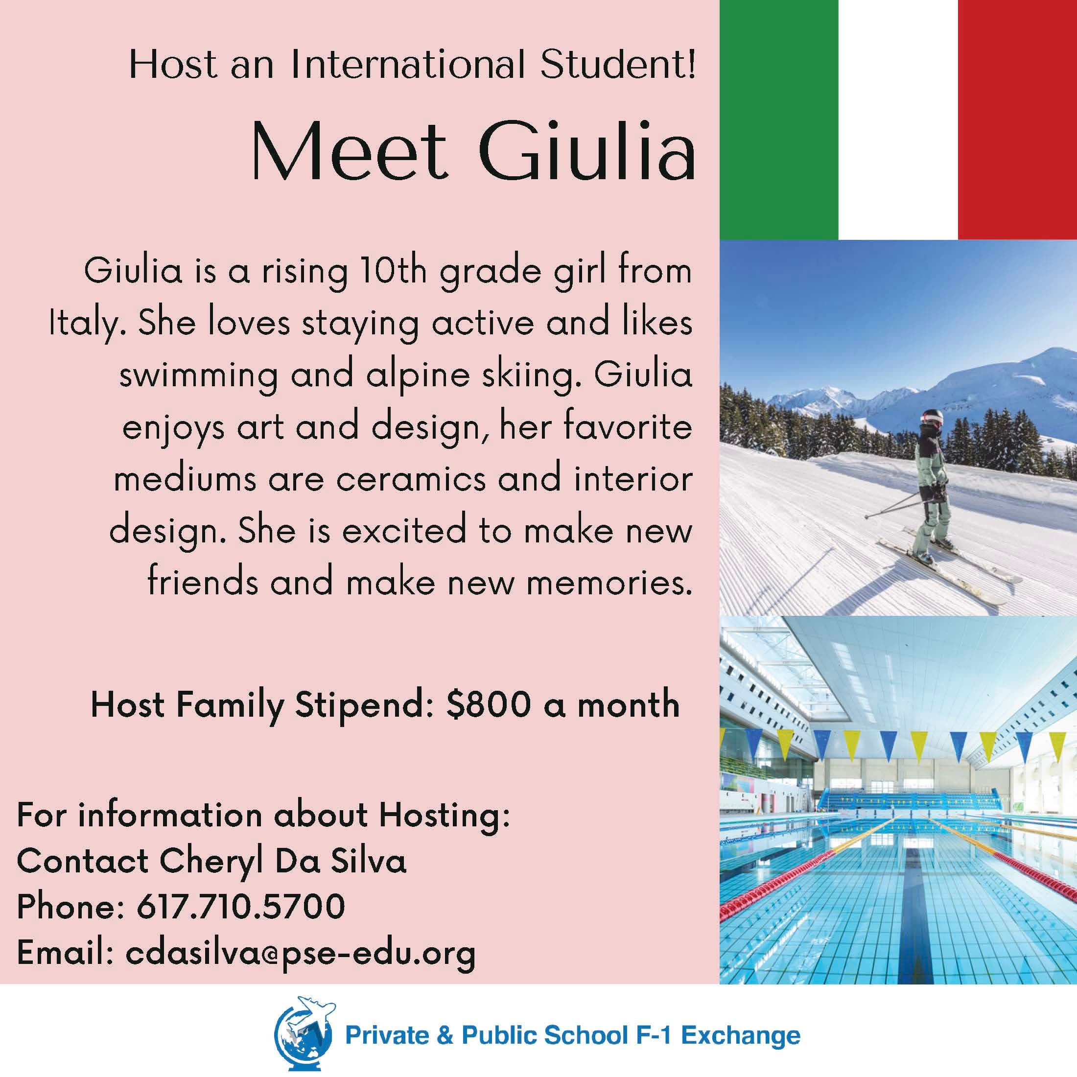 $800 a month to host an exchange student
