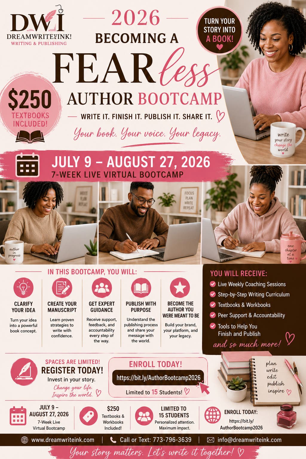 Becoming A Fearless Author Bootcamp