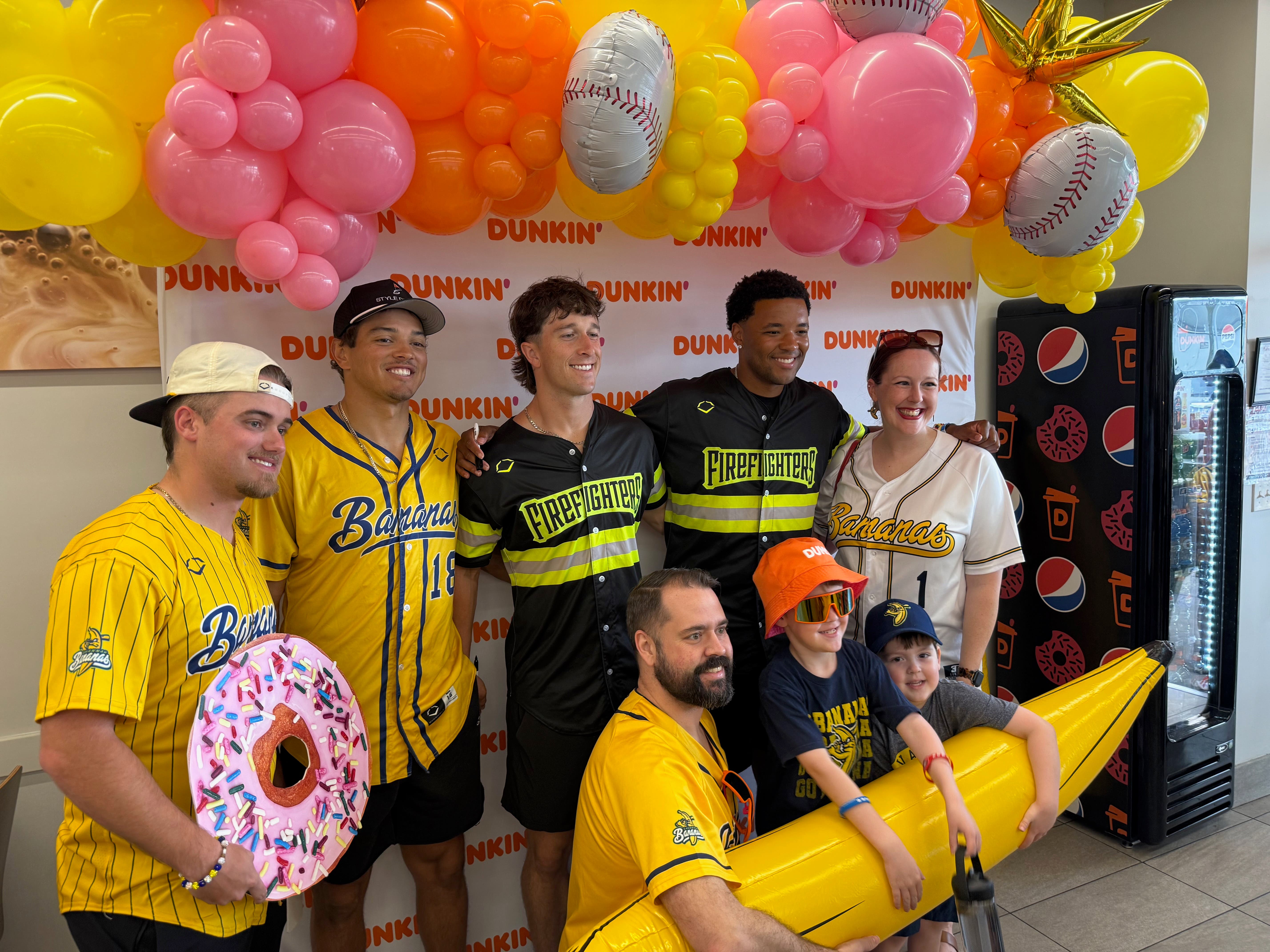 Savannah Dunkin’ Brings the Banana Ball Buzz with Savannah Bananas and Firefighters Fan Meet & Greet