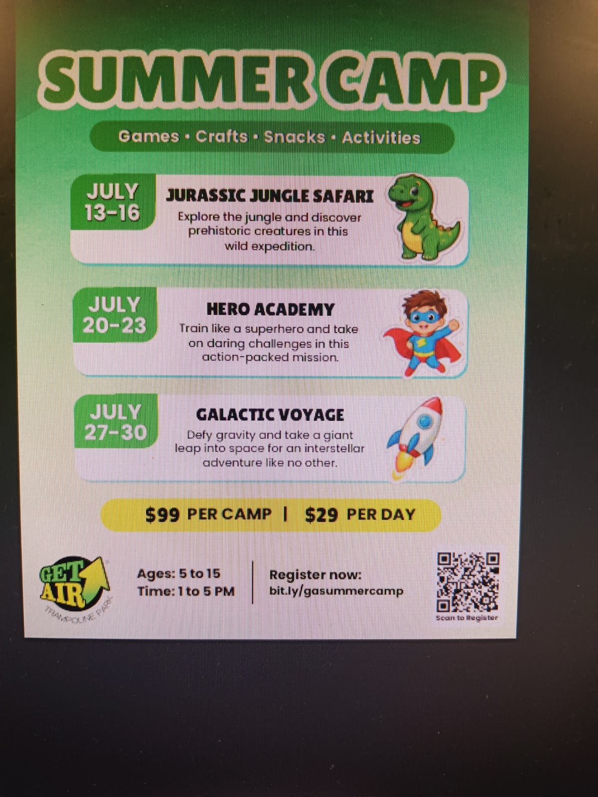Surfcity Get Air Trampoline Park Summer Camp