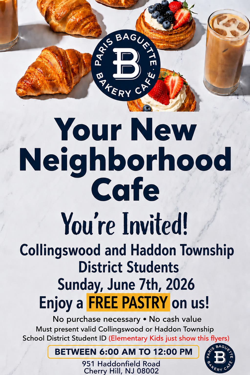 Paris Baguette Neighborhood Student Event