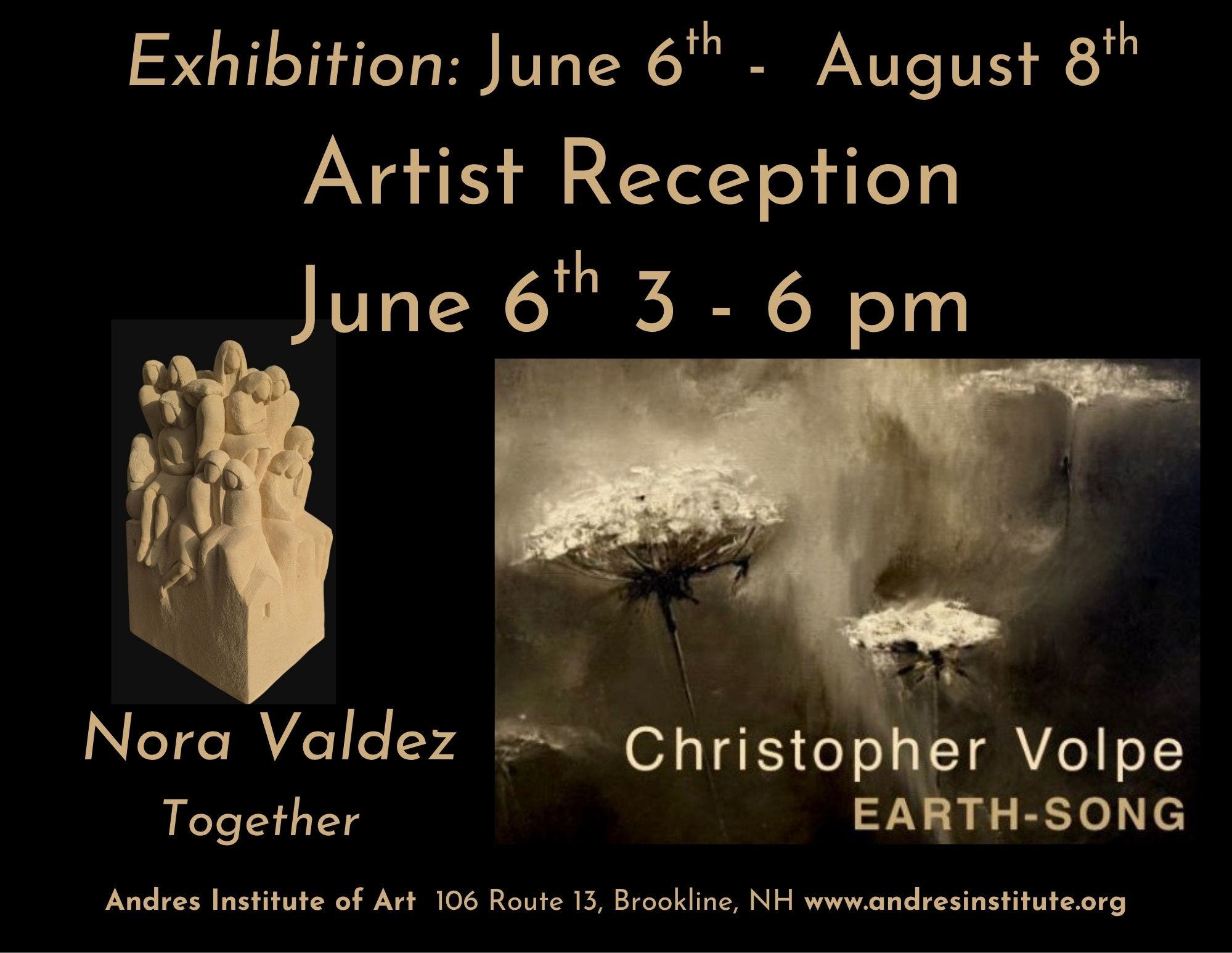 Artist Reception at Andres Instiitute of Art Gallery